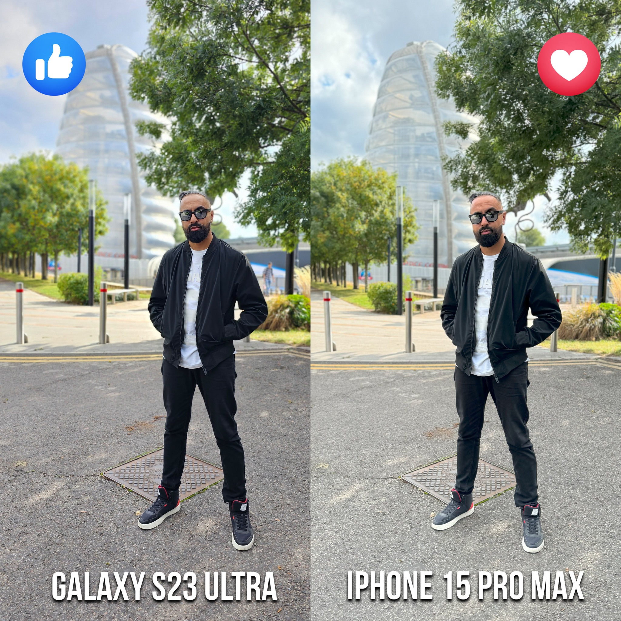 A comparison between the image quality of the phones (Picture Courtesy - SuperSaf FB page)
