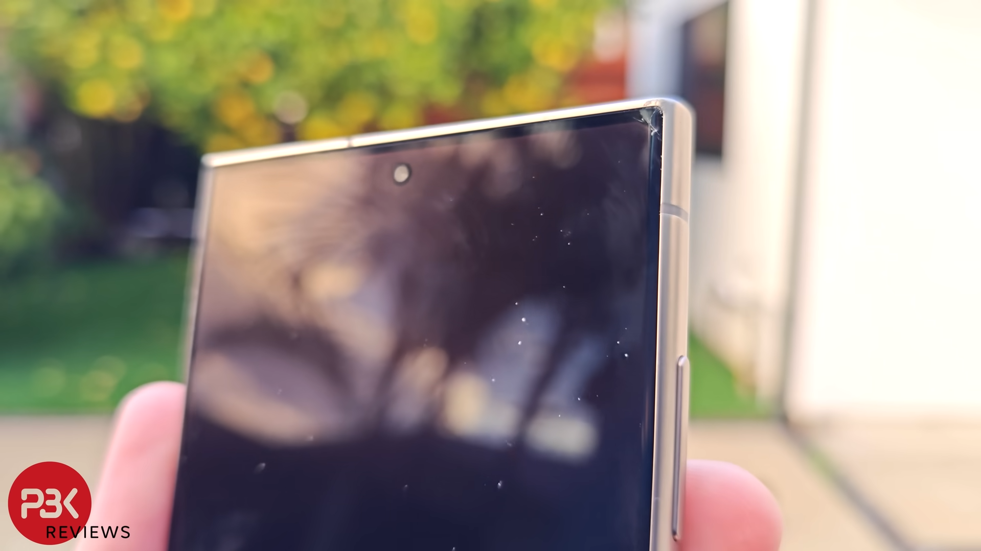 The phone screen develops minor cracks on a waist height drop itself