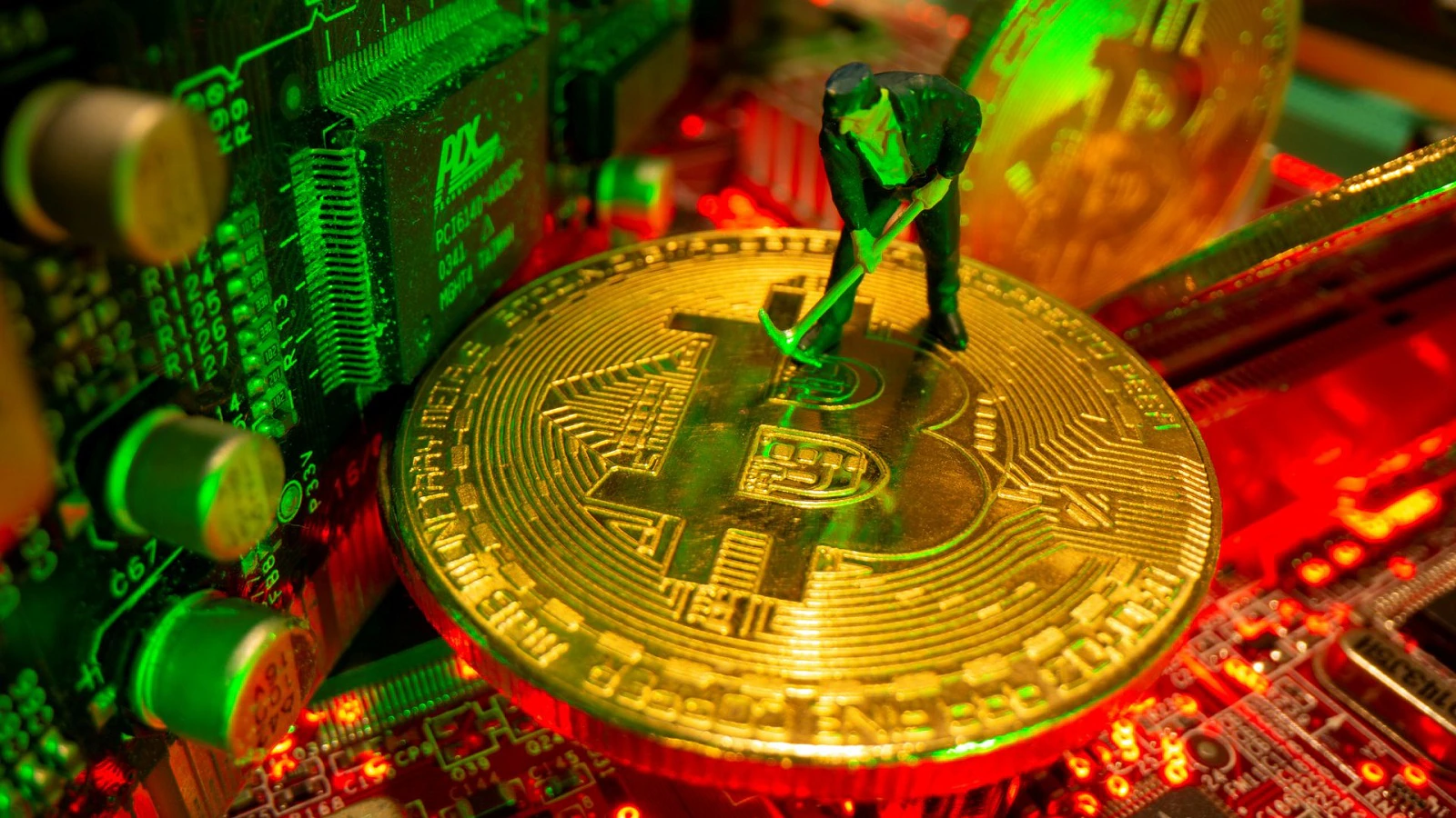 Rows of mining machines working non-stop to mine digital currencies.