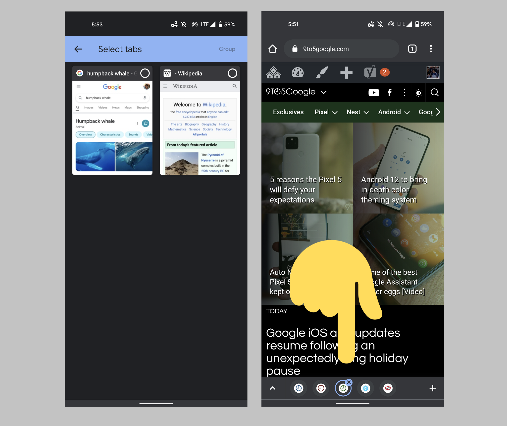 New Chrome Update on Android: Easy Tab Groups with a Single Click