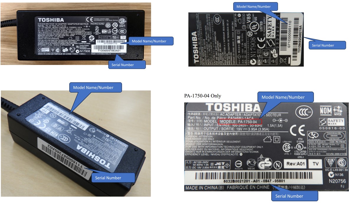 Toshiba Has Issued a Recall for Over 15 Million Adapters Due to Fire Risk
