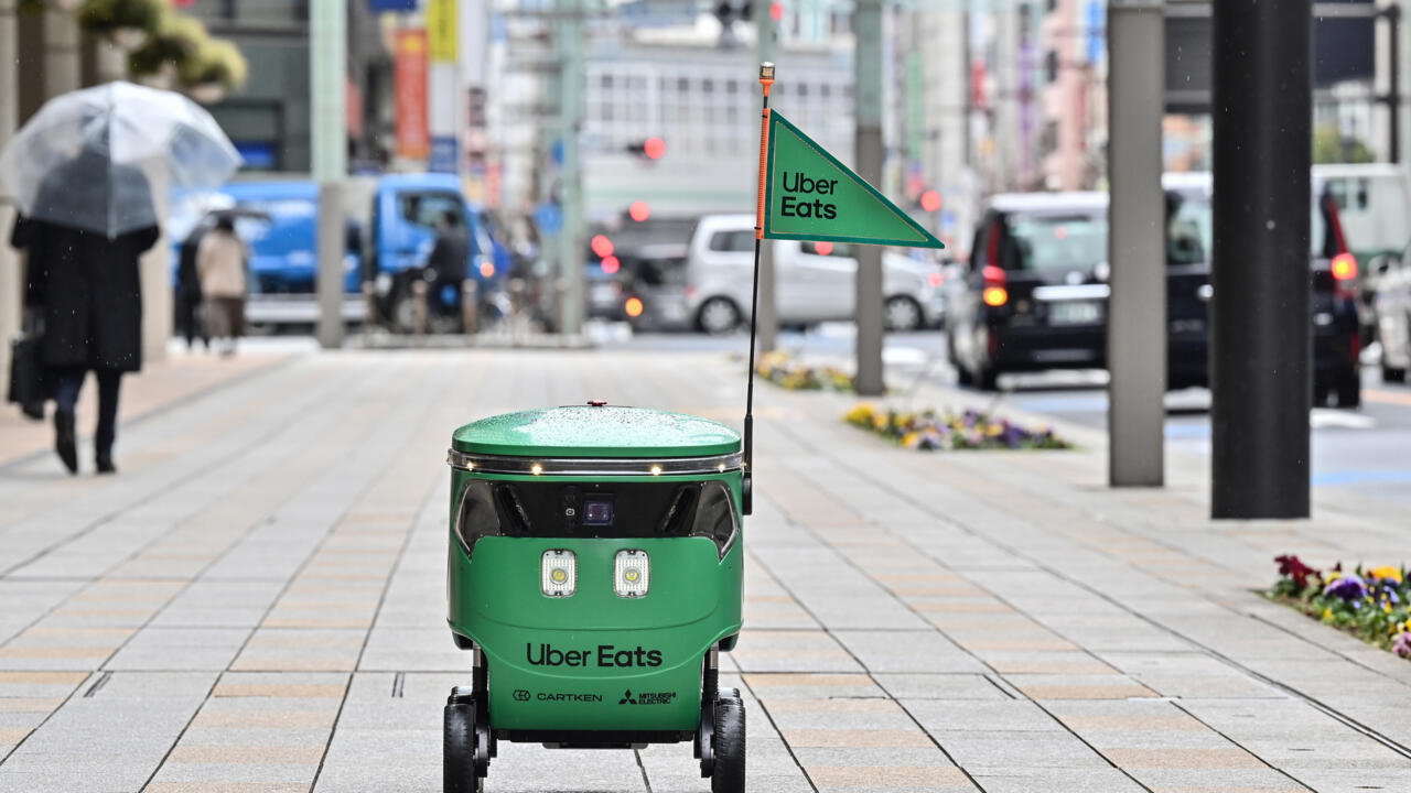 Tokyo Streets Buzz with Uber Eats Robots: A Future of Food Delivery Comes Alive