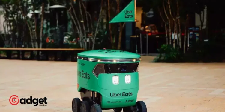 Tokyo Streets Buzz with Uber Eats Robots A Future of Food Delivery Comes Alive