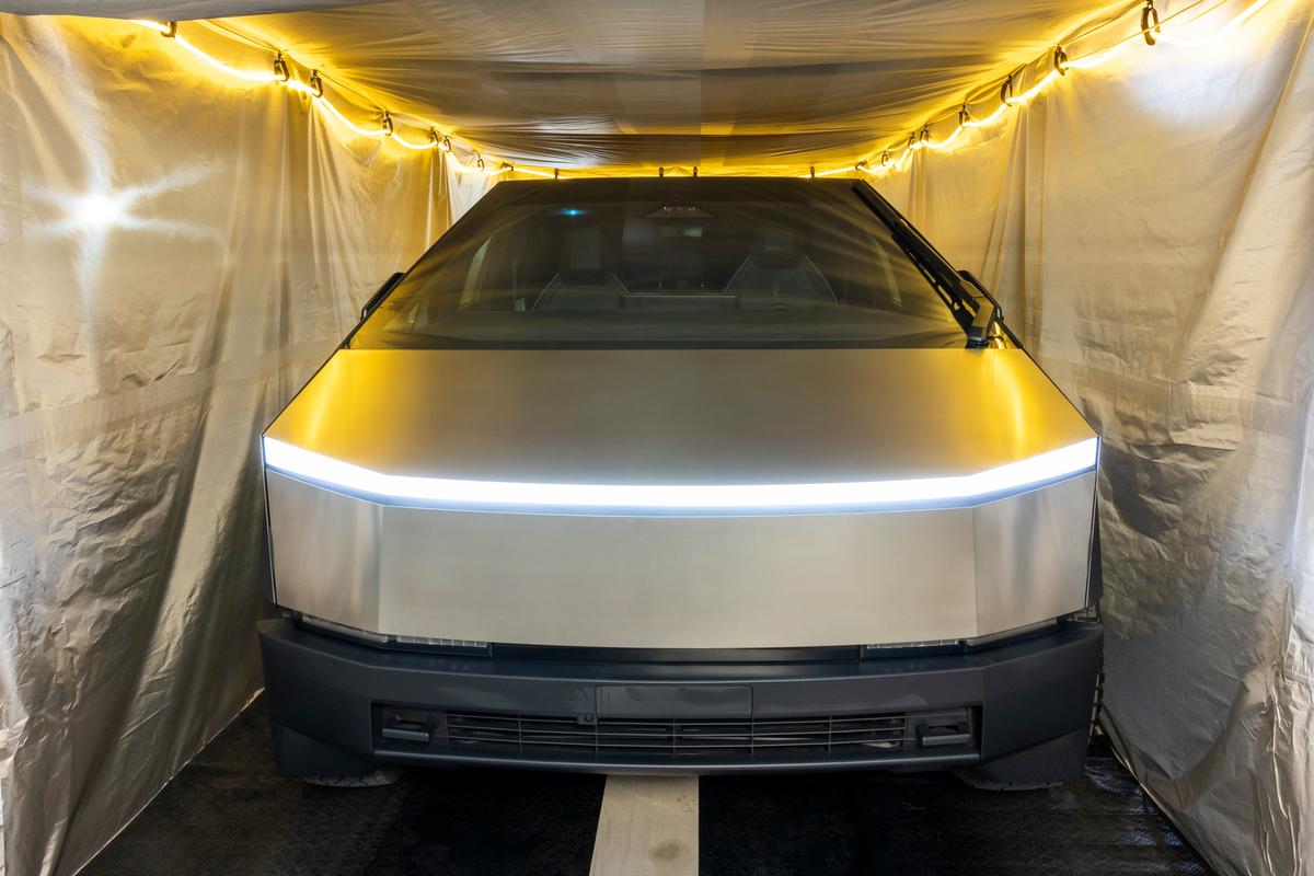 This Cybertruck Armageddon Faraday Tent Can Shield From EMP Assaults