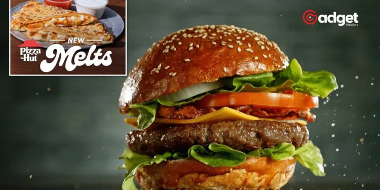 Pizza Hut's New Cheeseburger Melt The Tasty Twist Combining Burgers and Pizza in One Bite