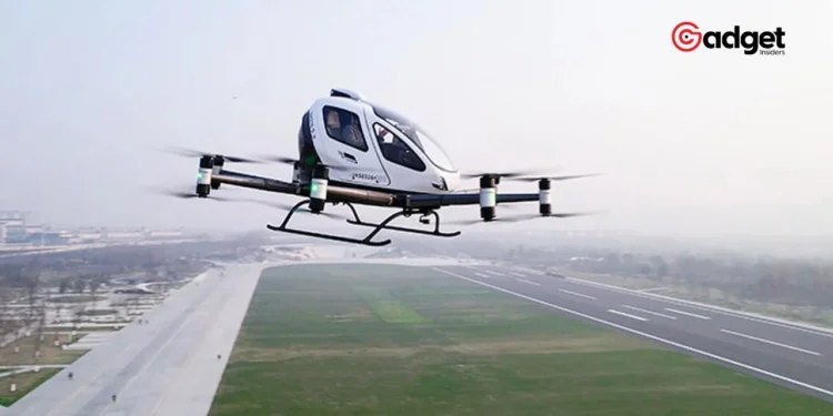 Revolutionary EHang EH216-S Flying Taxi Takes First Passenger in Abu Dhabi