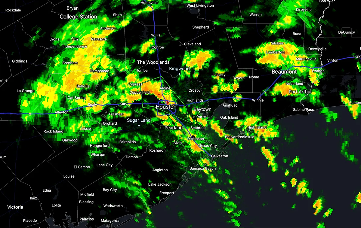 When Nature Unleashes: The Houston Derecho's Fury Caught from Space