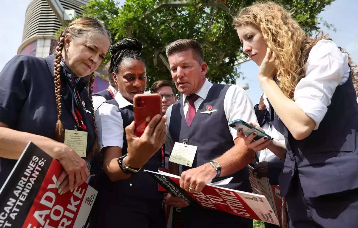 American Airlines Faces Major Looming Strike as Flight Attendants Prepare for Action Over Wage