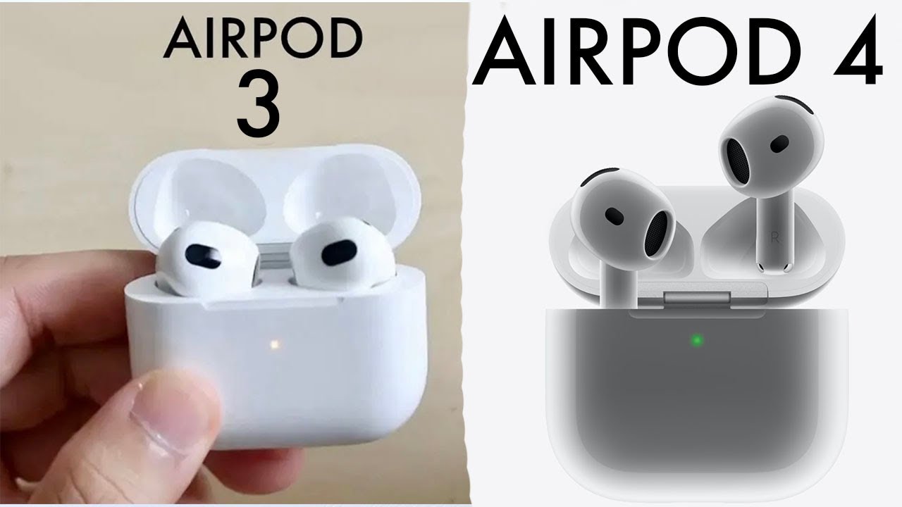 New AirPods Showdown Discover What's Cool in Apple's Latest AirPods 4 Compared to AirPods 3-